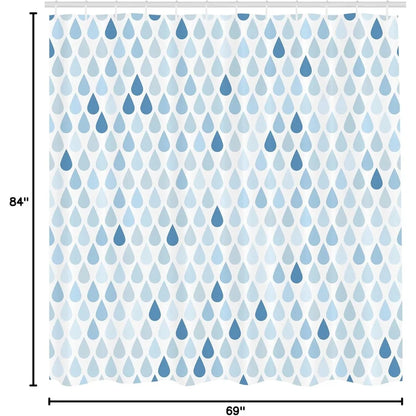 Serene raindrop design in cool tones