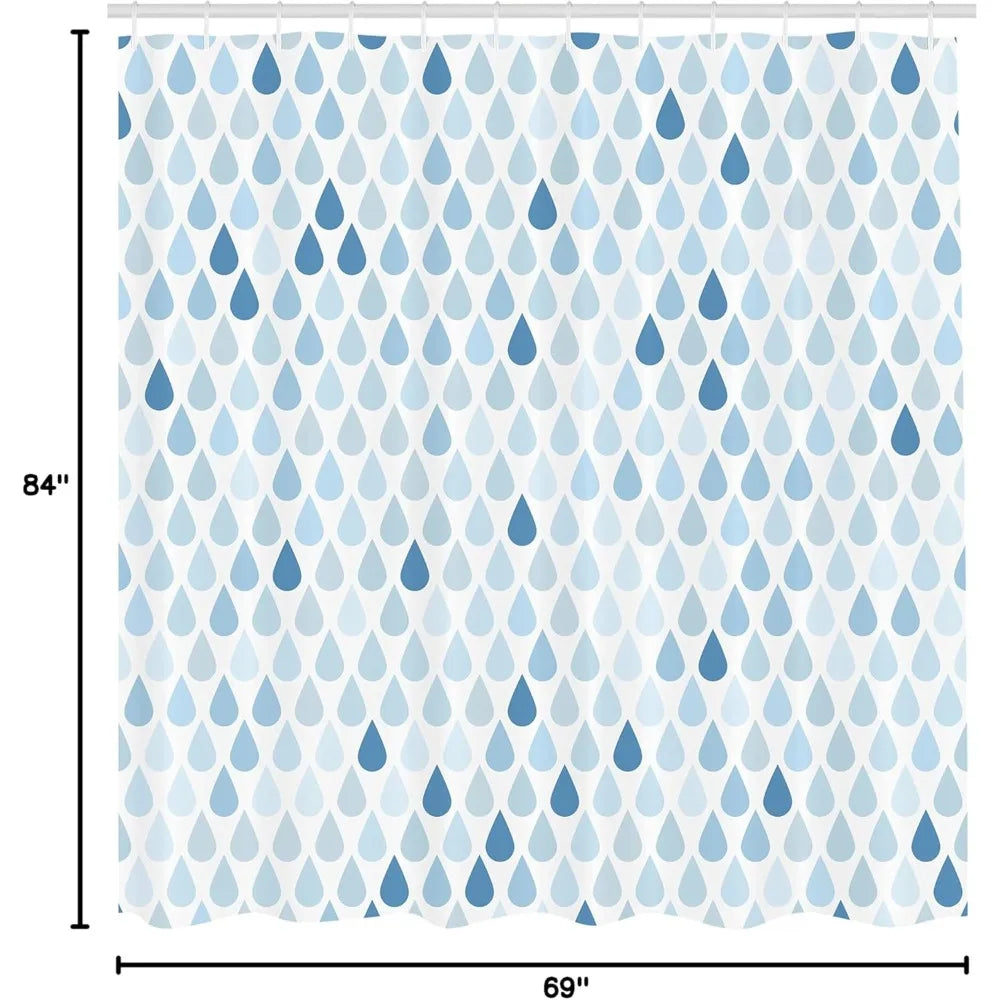 Three black and white killer whales on fabric bathroom