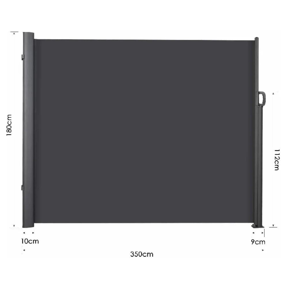 Retractable Side Awning- Garden Terrace Sunshade/Screen Privacy/Divider