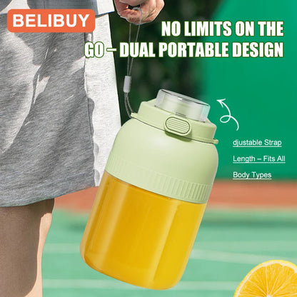 500/1300ML Electric Juicer Cup 6 Blades Mini Fresh Juice Blender