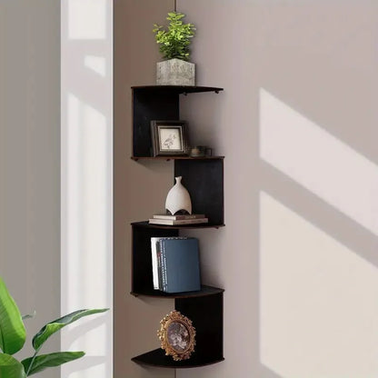 5-Tier Corner Shelf - Space Saving Wall Mount