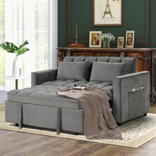 3-In-1 Multifunctional Sofa Bed With Pillows