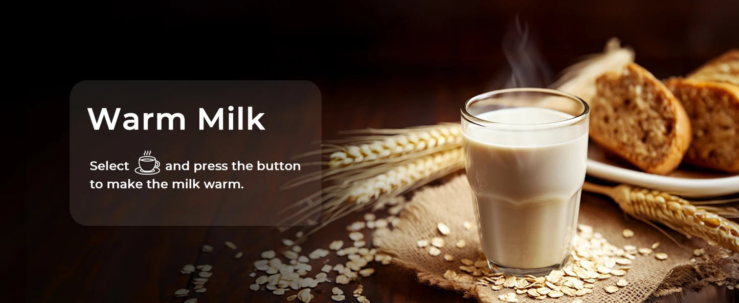 Milk Frother and Steamer, 8-in-1 Electric Frother for Coffee