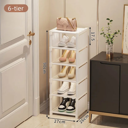 1 Multi-Layer Single-Row Dust-Proof Shoe Rack