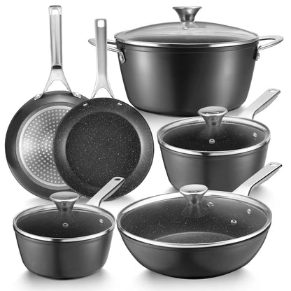 10 Piece Induction Cookware Nonstick