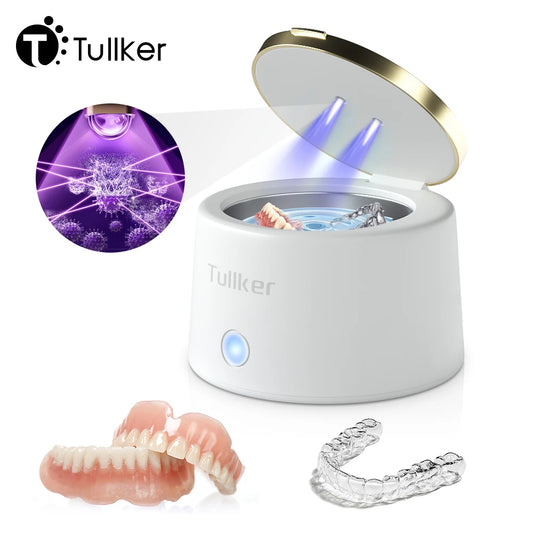 Household Ultrasonic Retainer Cleaner w/UV Light-Denture/Jewelry/Braces Cleaning