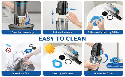 Corded Stick Vacuum Cleaner- 3 in1 Lightweight