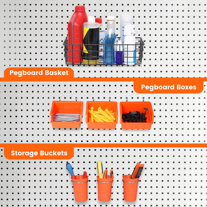 264pcs/set Peg Board Hooks Assortment for 1/4in Pegboard