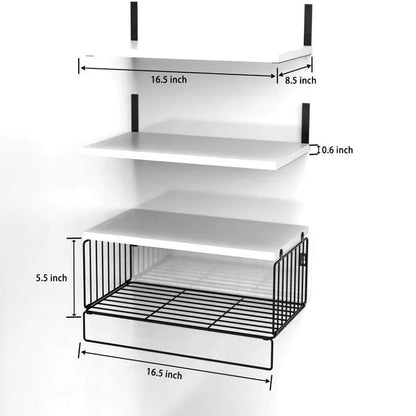 Wall Mounted Floating Shelves 3 Wood Farmhouse, Bathroom, Bedroom