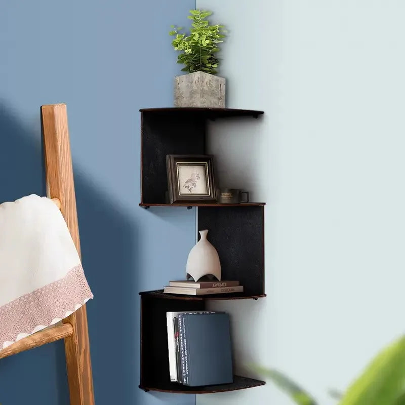 5-Tier Corner Shelf - Space Saving Wall Mount