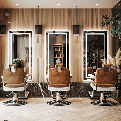 Hanging Large LED Bathroom Mirror with Lights