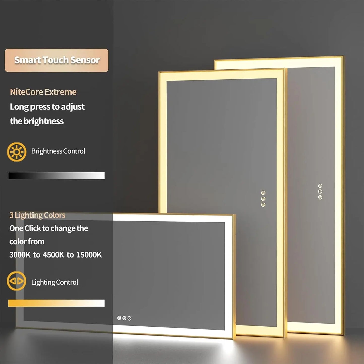 Large LED Bathroom Mirror