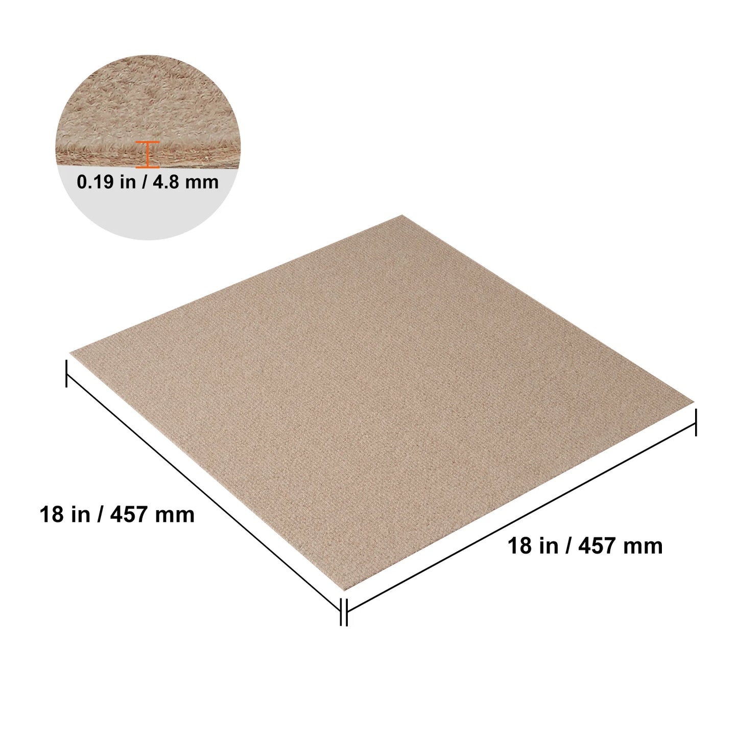 Carpet Tiles Peel & Stick Self Adhesive Carpet-Indoor/Outdoor