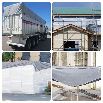 Waterproof Heavy Tarpaulin Tarp Sheet Cover with Reinforced Grommets