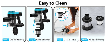 Cordless 6-in-1 Lightweight Handheld Stick Vacuum