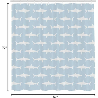 Fabric art print with ocean themed illustrations