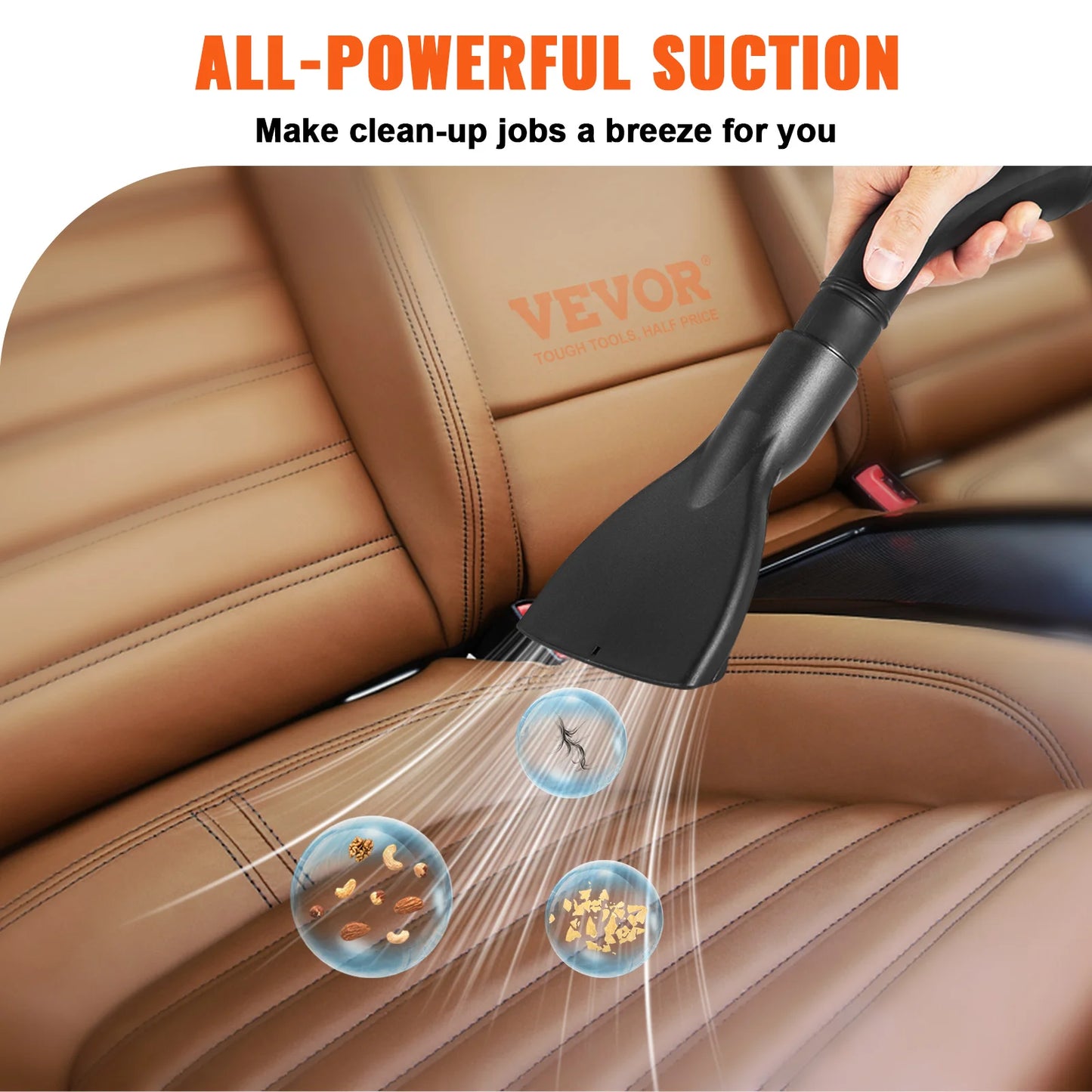 Wet Dry Vac Shop Vacuum-2.6 Gallon 2.5 HP- 3 in 1 Portable