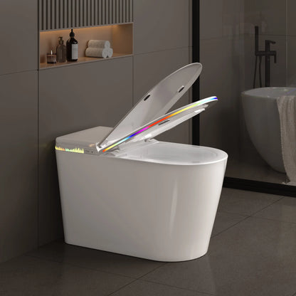 Smart Bidet Toilet-Heated Seat, Self-Cleaning, LED Display, Remote Control