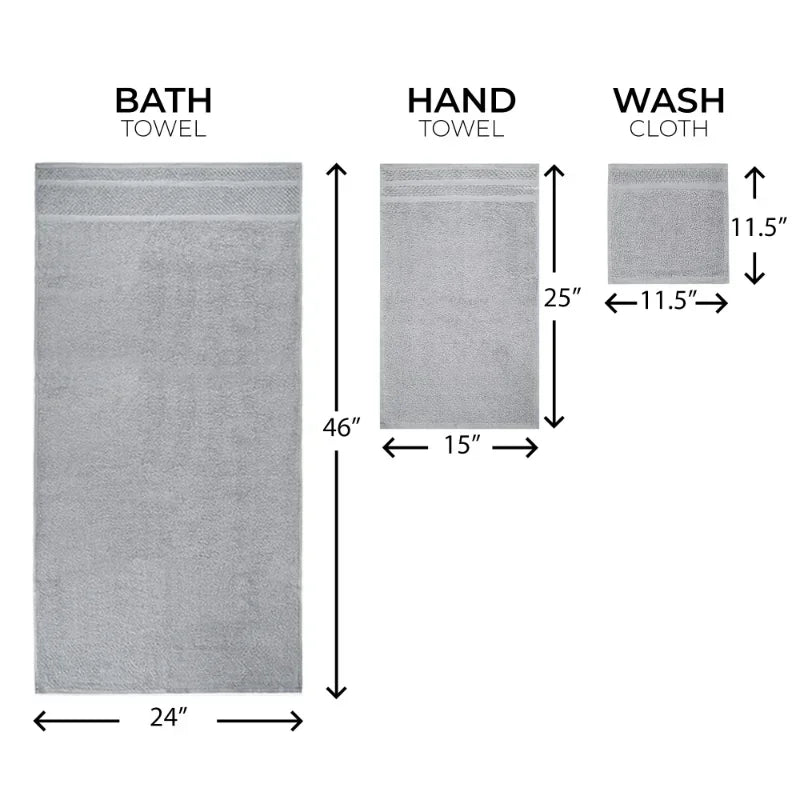 10 Piece Towel Set Upgraded Softness & Durability
