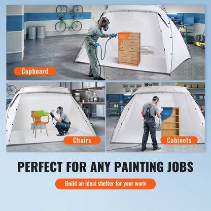 Portable Paint Booth/Shelter 7.5x5.2x5.2/10x7x6ft