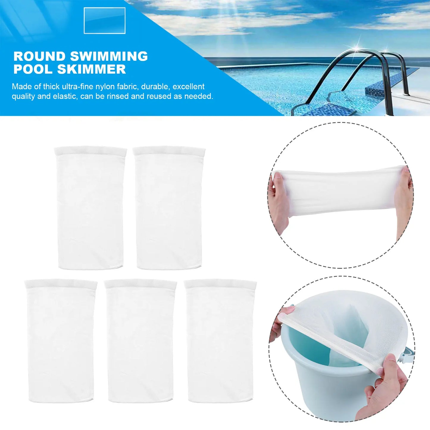 5-20PCS Swimming Pool Filter Skimmer
