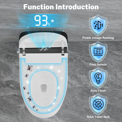 Smart Heated Bidet Toilet UL Certified Leak Protection