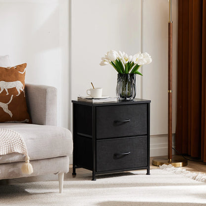 JHK Living Room Cabinet Layers Set of 2 Fabric Drawers