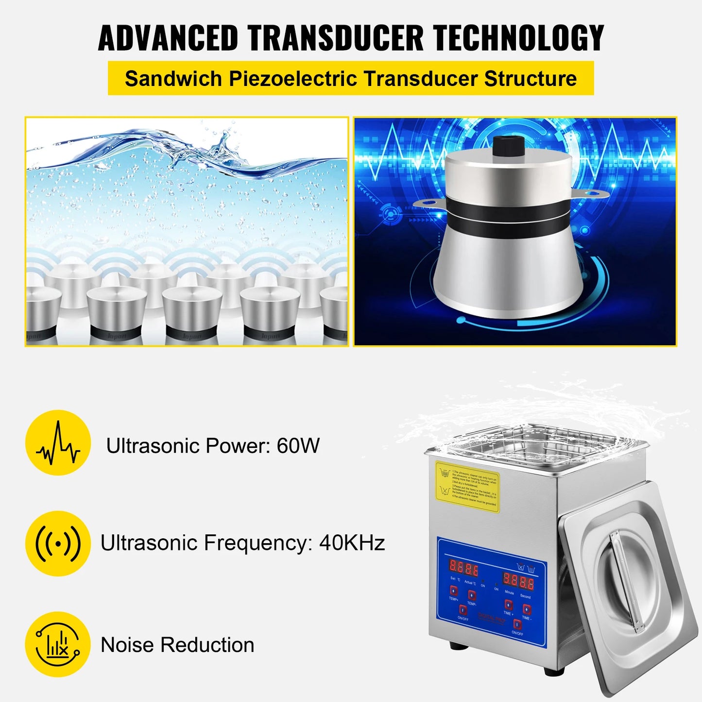 Ultrasonic Cleaner Appliance- 1.3L/2L/3L/6L/10L/15L/22L/30L