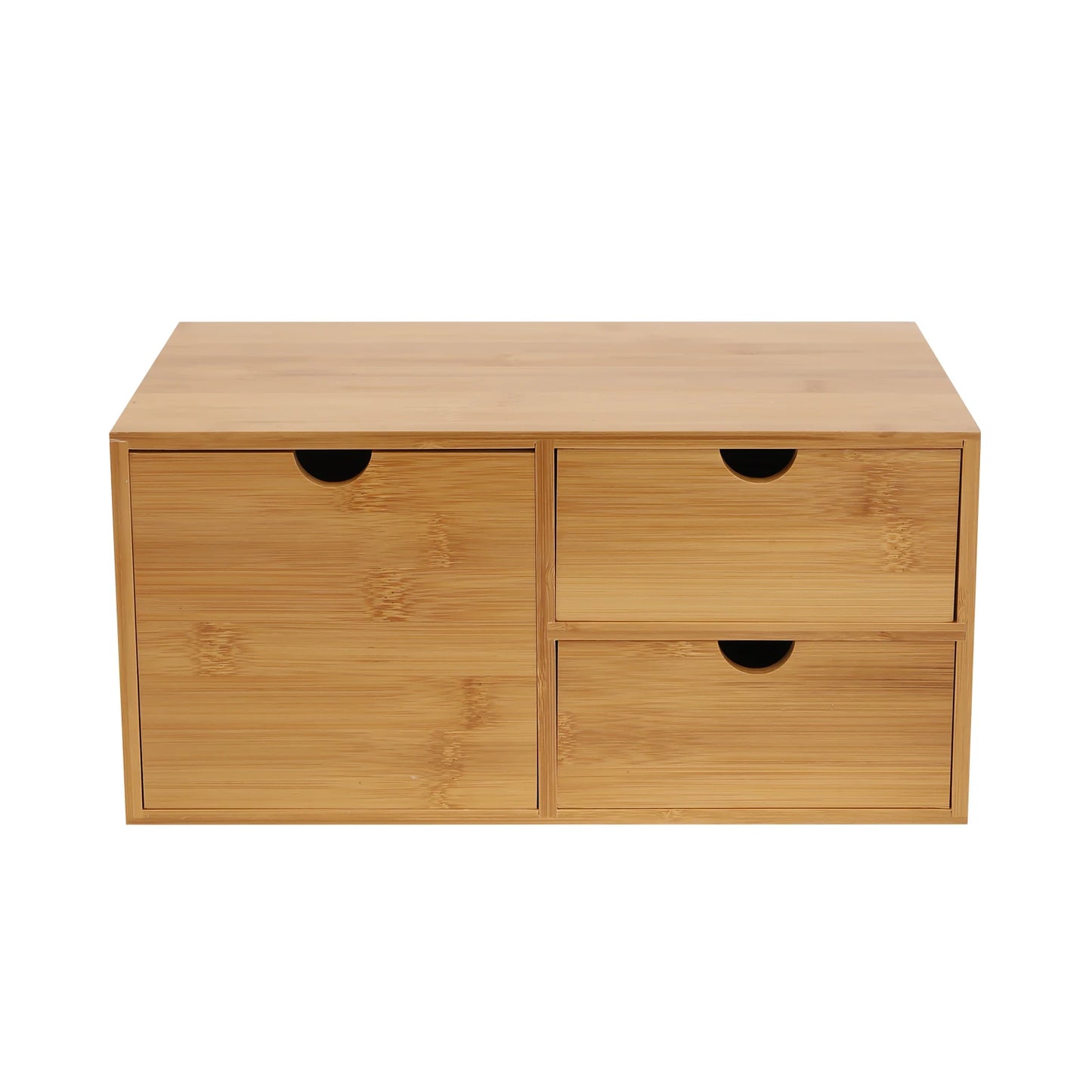 Bamboo Desk Organizer W/3 Drawers
