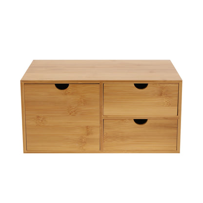 Bamboo Desk Organizer W/3 Drawers
