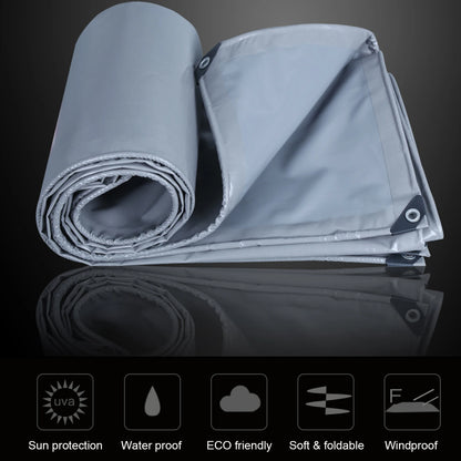 Waterproof Heavy Tarpaulin Tarp Sheet Cover with Reinforced Grommets