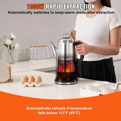 12-Cup Electric Percolator Coffee Pot w/ Keep Warm Function