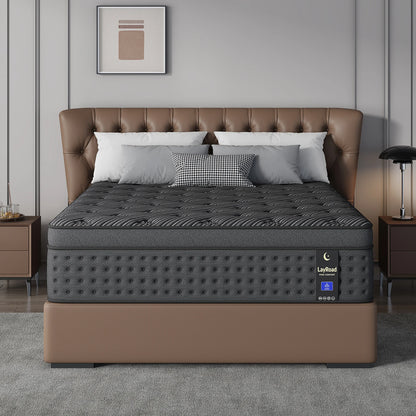 12"/14"Mattress in a Box Hybrid Spring Memory Foam,Euro Top