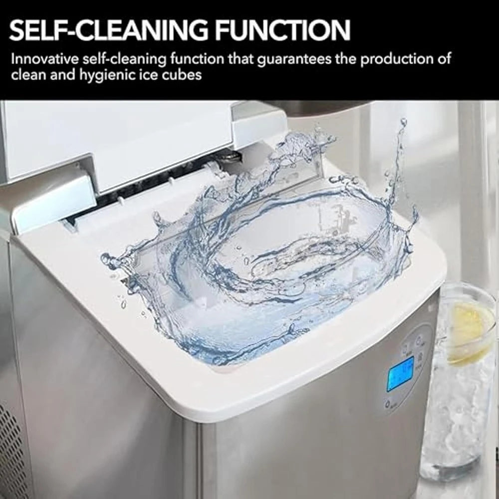 Portable 49lb Capacity Stainless Steel with Water Connection