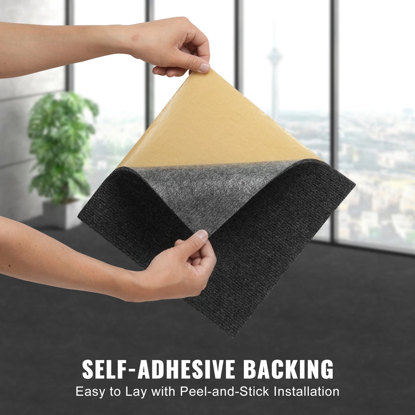 Carpet Tiles Peel & Stick Self Adhesive Carpet-Indoor/Outdoor