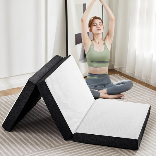 3-4Inch Soft Mattress Tri-Fold Memory Foam Mat