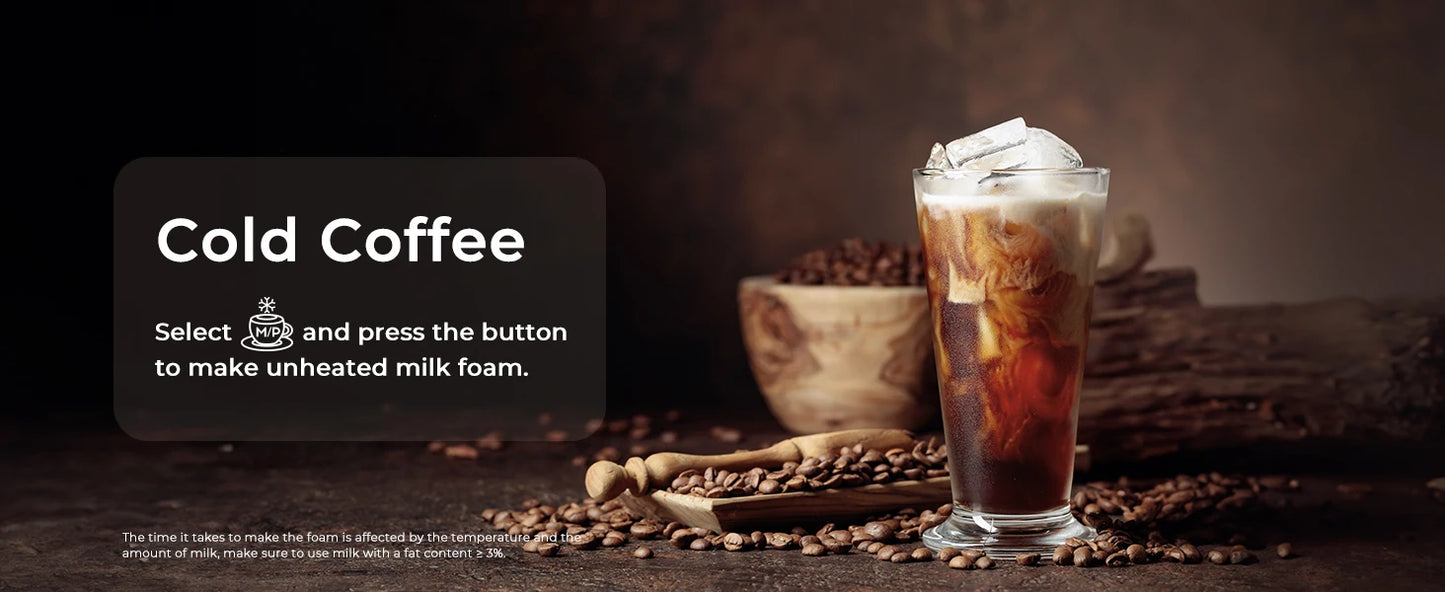 Milk Frother and Steamer, 8-in-1 Electric Frother for Coffee