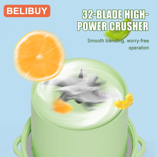 500/1300ML Electric Juicer Cup 6 Blades Mini Fresh Juice Blender