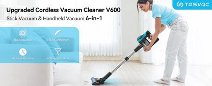 Cordless 6-in-1 Lightweight Handheld Stick Vacuum