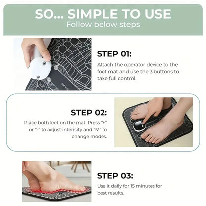 LCD Screen Foot Massager for Muscle Relaxation, Remote Control