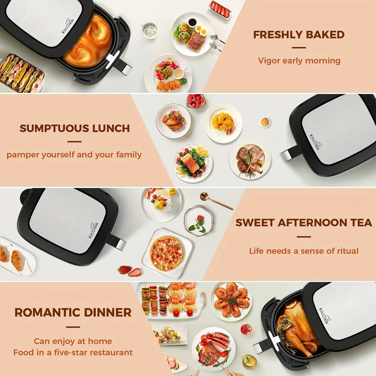 Large Air Fryer, 1500W 7QT