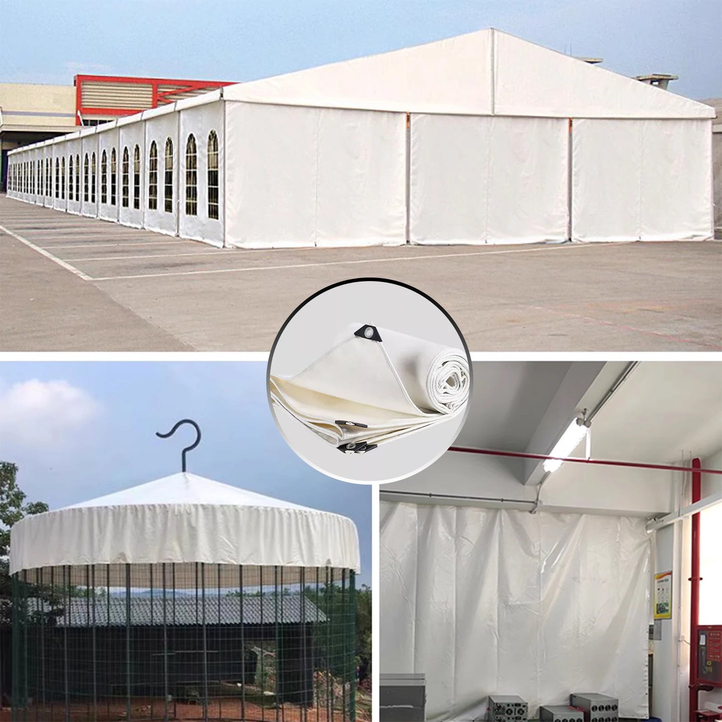 Waterproof Heavy Tarpaulin Tarp Sheet Cover with Reinforced Grommets
