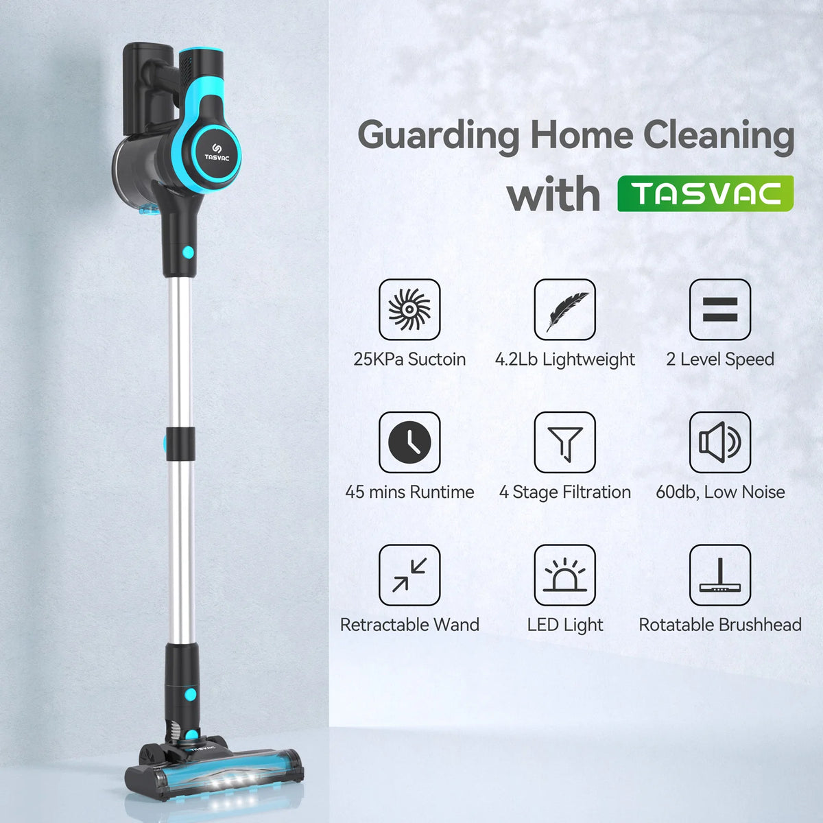 Cordless 6-in-1 Lightweight Handheld Stick Vacuum