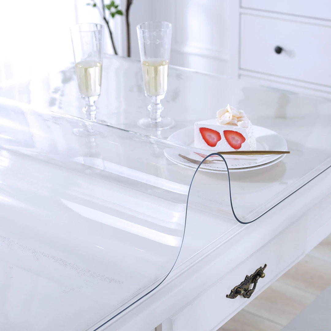 1.5-2mm PVC Tablecloth Transparent Clear Cover