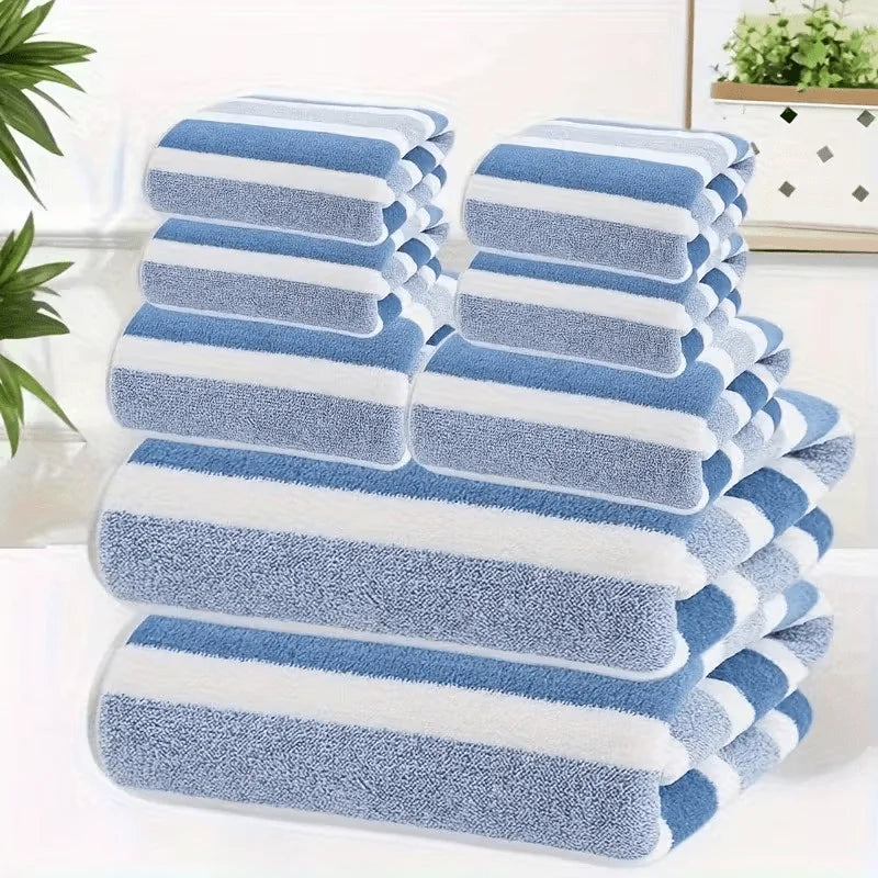 2pcs Luxury Coral Fleece Towel Set - 5-Star Hotel Standard Super Soft Quick Dry Bath & Hand Towel