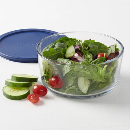 2 Pack 7 Cup Glass Food Storage Containers with SnugFit Lid Microwave Dishwasher