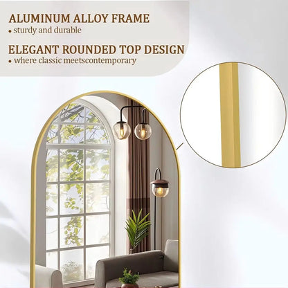 Arched Full Length Mirror, Standing or Hanging