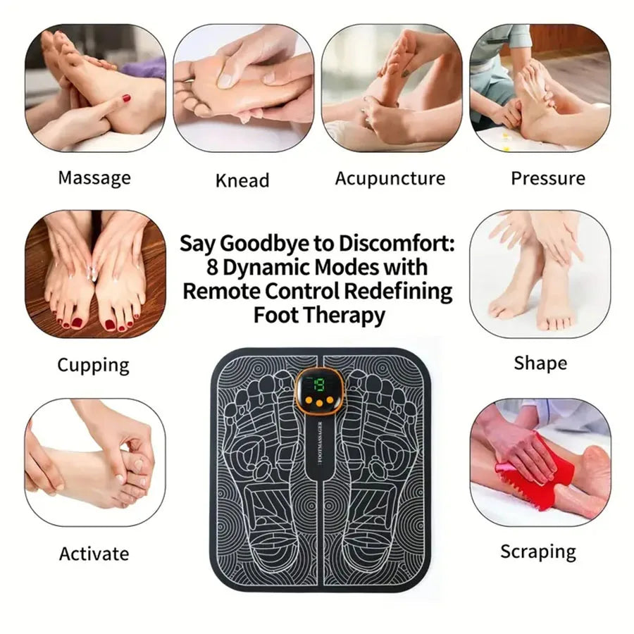 LCD Screen Foot Massager for Muscle Relaxation, Remote Control