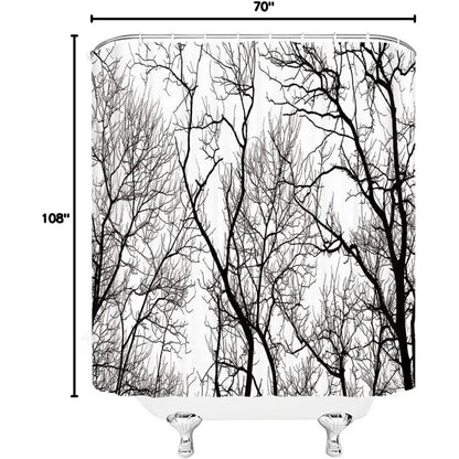 Three black and white killer whales on fabric bathroom