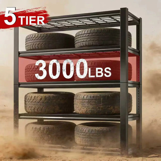 72" Adjustable Metal Double Layer Column Shelving, Commercial Grade